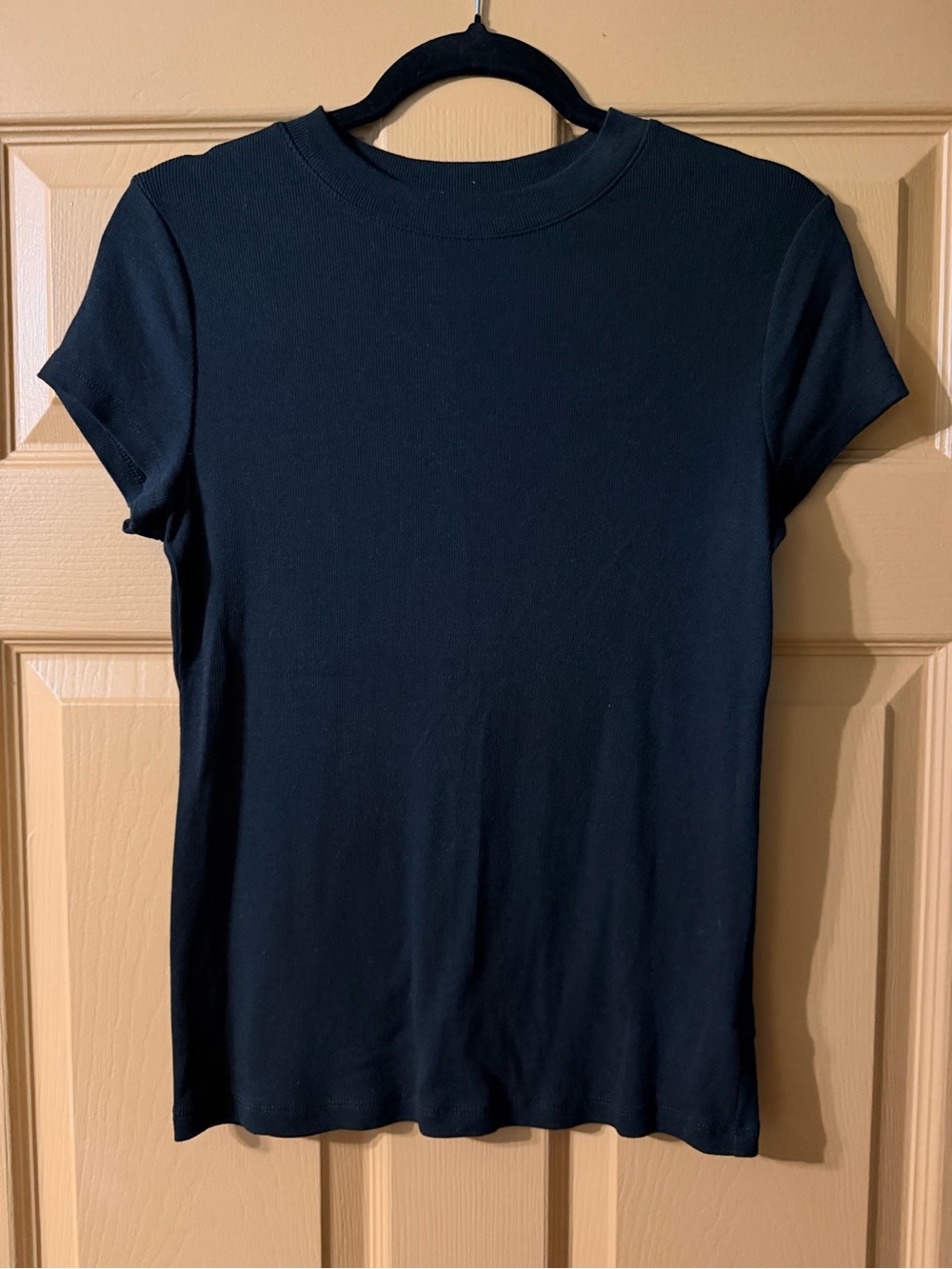 a new day Black Short Sleeve Crewneck Tee